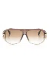 Cazal Pilot-frame Sunglasses In 褐色