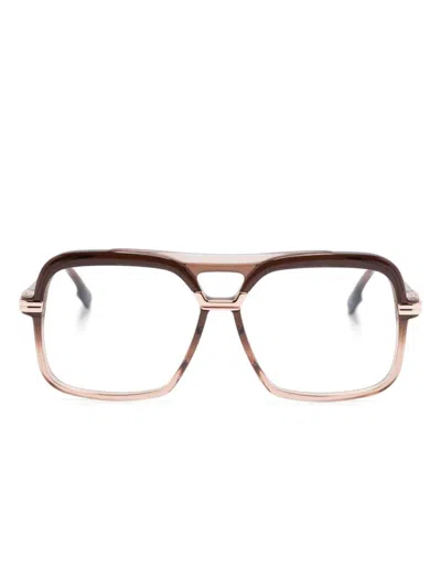 Cazal Pilot Frame Sunglasses In Brown