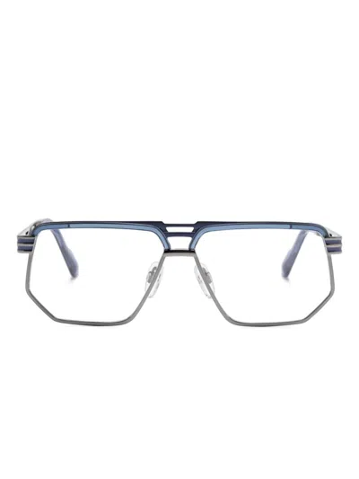 Cazal Pilot Frame Sunglasses In Blue