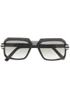 Cazal Rectangle-frame Sunglasses In 黑色