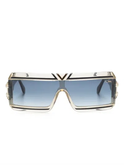 Cazal Rectangle-frame Sunglasses In Gold