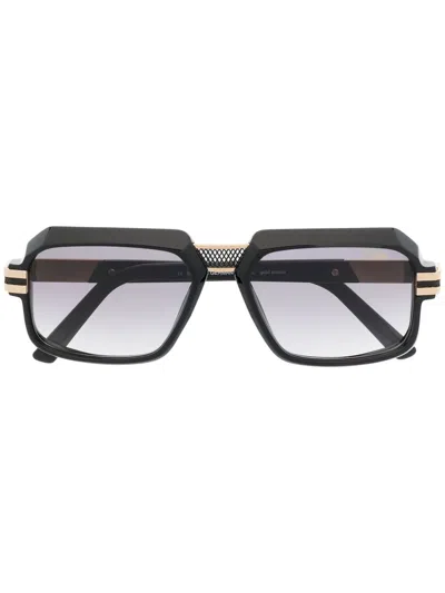 Cazal Rectangle-frame Tinted Sunglasses In 黑色