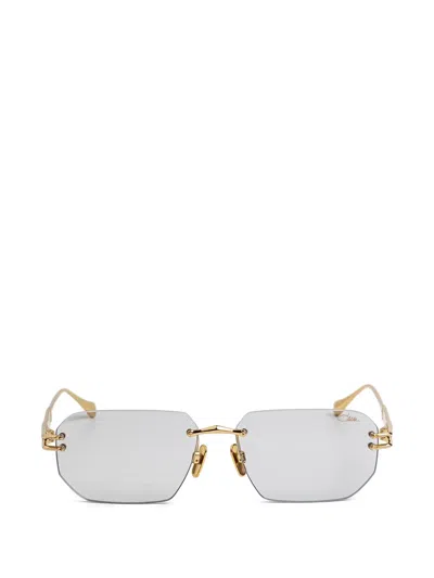 Cazal Rimless Geometric-frame Sunglasses In Gold