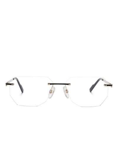 Cazal Rimless Glasses In 金色