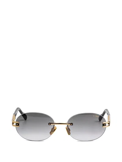 Cazal Rimless Oval-frame Sunglasses In Gold