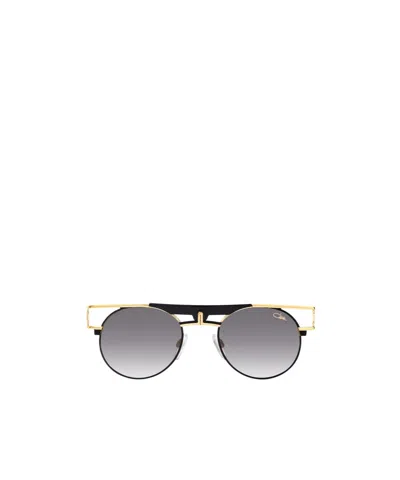 Cazal Round Shaped Sunglasses In Gold