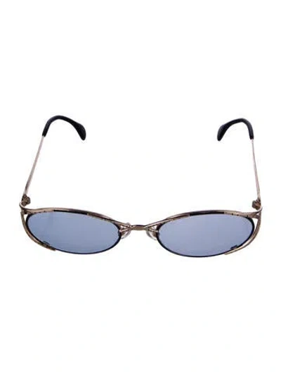 Pre-owned Cazal Round Tinted Sunglasses In Neutral