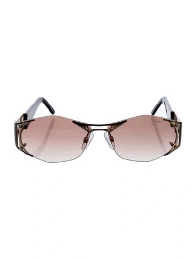Pre-owned Cazal Shield Gradient Sunglasses In Multi
