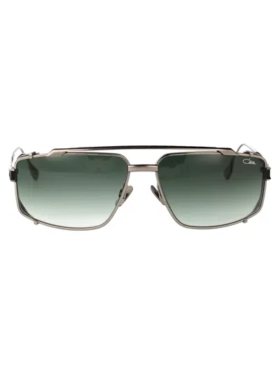 Cazal Silver Titanium Sunglasses In 002 Silver
