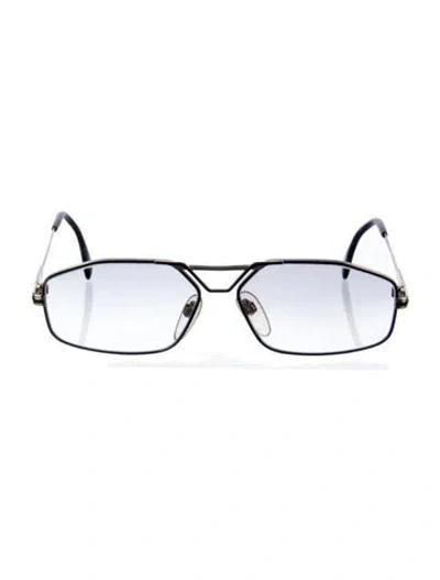 Pre-owned Cazal Square Gradient Sunglasses In Black