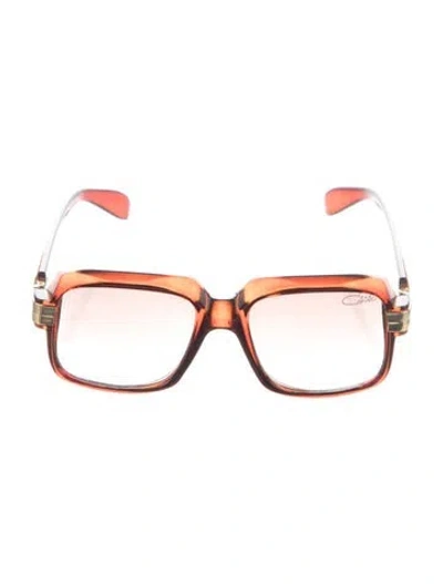 Pre-owned Cazal Square Gradient Sunglasses In Brown