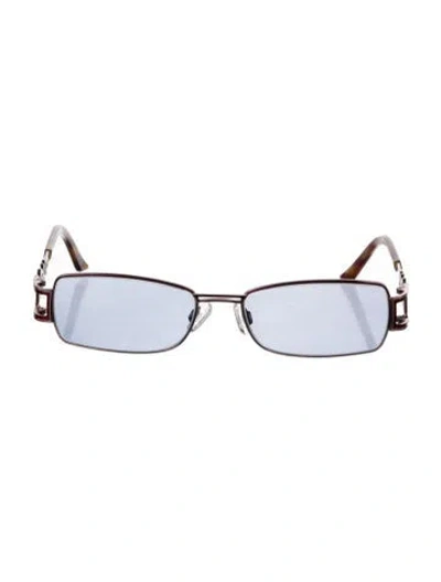 Pre-owned Cazal Square Tinted Sunglasses In Silver