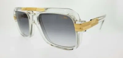 Pre-owned Cazal Sunglasses 663/3 065 56mm Crystal Frame With Grey Gradient Lenses In Gray