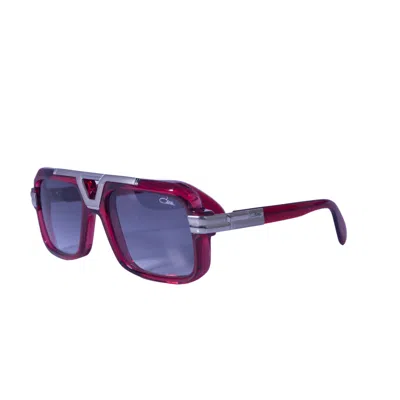 Pre-owned Cazal Sunglasses 664/3-004 Red Silver Frame Grey Lens In Grey Gradient
