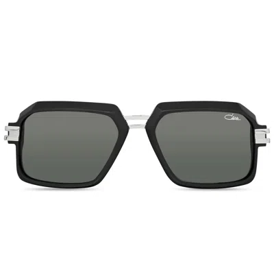 Cazal Sunglasses  6004/3 002 Matte Black Silver/gradient Gray Unisex