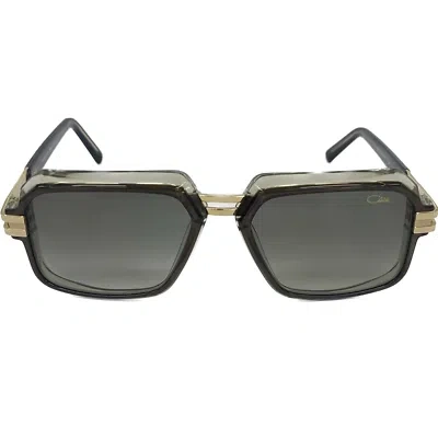 Pre-owned Cazal Sunglasses  6004/3 016 56 17 145 Olive Transparent Brown Gradient Lens 100%