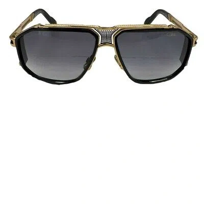 Pre-owned Cazal Sunglasses  683/3 001 62 14 140 Black Gold Grey Gradient Lens 100% Authenti