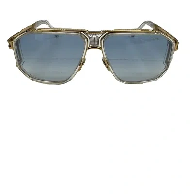 Pre-owned Cazal Sunglasses  683/3 002 62 14 140 Crystal Bicolour Blue Gradient Lens 100% Au