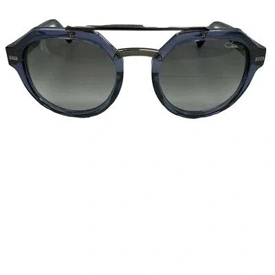 Pre-owned Cazal Sunglasses  8047 003 53 22 145 Night Blue Gunmetal Grey Gradient Lens 100%