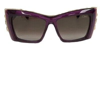 Pre-owned Cazal Sunglasses  8514 003 55 14 135 Plum Gold Violet Gradient Lens 100% Authenti In Purple