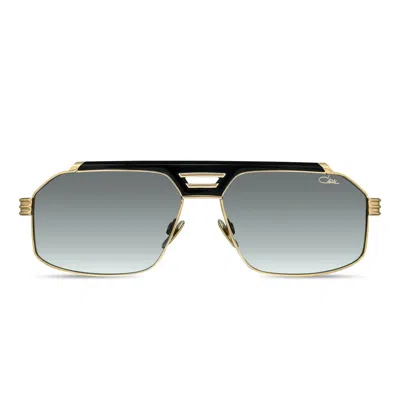 Cazal Sunglasses  9109 001 Gold Black/gray Gradient Unisex
