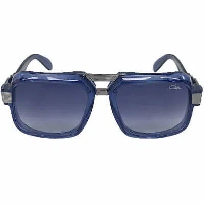 Pre-owned Cazal Sunglasses  Legends 669 002 56 18 140 Night Blue Gold Gunmetal Blue Gradien In Grey Gradient