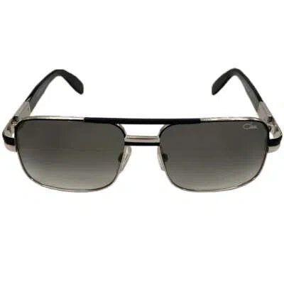 Pre-owned Cazal Sunglasses  Legends 988 002 57 16 140 Black Silver Green Gradient Lens 100%