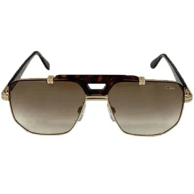 Pre-owned Cazal Sunglasses  Legends 990 003 59 15 140 Brown Gold Brown Gradient Lens 100% A