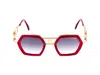 Cazal Sunglasses In Gold/red
