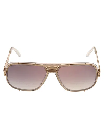 Cazal Top Bar Square Sunglasses In Gold