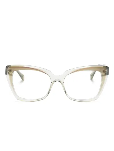 Cazal Sonnenbrille Mit Cat-eye-gestell In Metallic