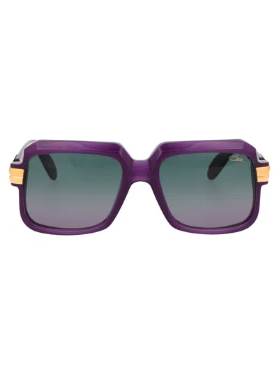 Cazal Violet Acetate Sunglasses In Purple