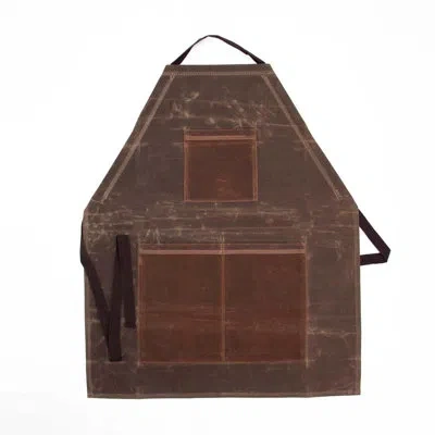 Cb Station Two-toned Utility Apron In Olive,khaki