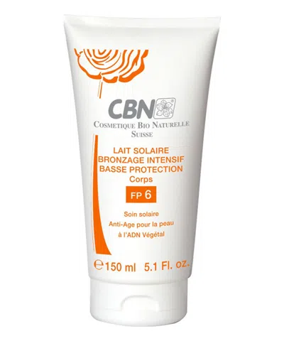 Cbn Low-protection Intensive Tanning Body Lotion Spf 6 150 ml In White