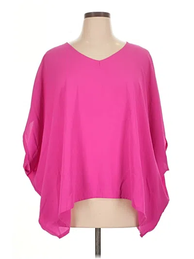Pre-owned Cbr 3/4 Sleeve Blouse In Pink