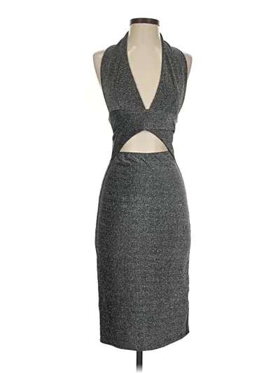 Pre-owned Cbr Cocktail Dress In Gray
