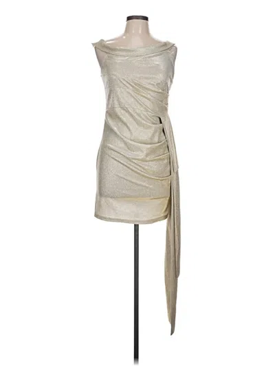 Pre-owned Cbr Cocktail Dress In Silver