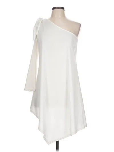 Pre-owned Cbr Cocktail Dress In White