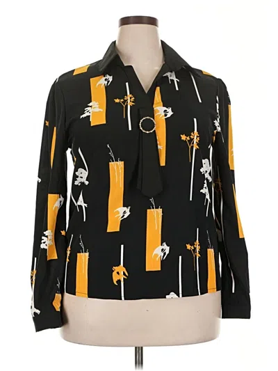 Pre-owned Cbr Long Sleeve Blouse In Black