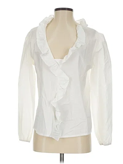 Pre-owned Cbr Long Sleeve Blouse In Ivory