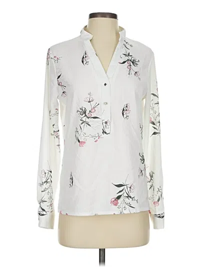 Pre-owned Cbr Long Sleeve Blouse In White