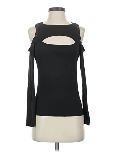 Pre-owned Cbr Long Sleeve Top Black Cold Shoulder Neckline Tops