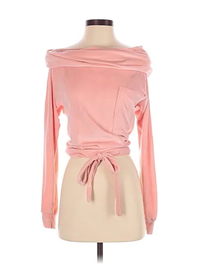 Pre-owned Cbr Long Sleeve Top Pink Cowl Neck Tops
