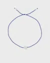 Cbyc Armband Silver Heart Tiny Navy