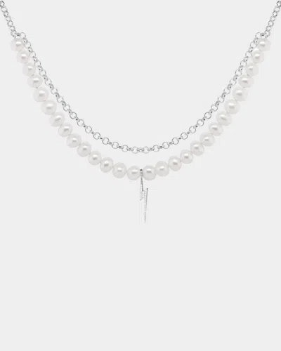 Cbyc Halsband Bolt Silver/vit