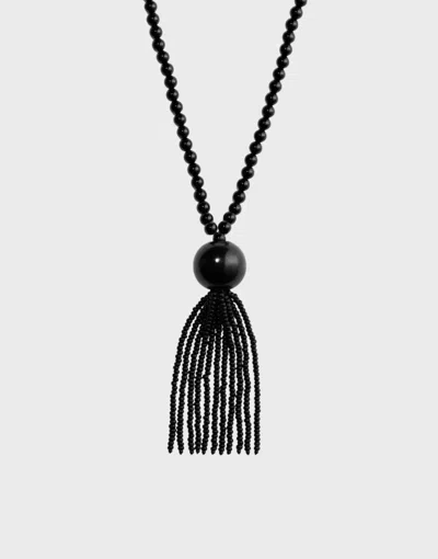 Cbyc Necklace  Tassel In Black
