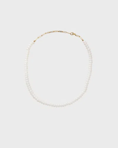 Cbyc Stone Necklace Vit In White