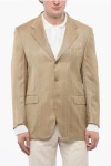 Cc Brothers Side Vents Notch Lapel 2-button Fully-lined Blazer