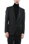 Cc Brothers Virgin Wool Cerim.master 1-button Blazer With Peak Lapel