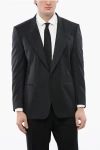 Cc Brothers Virgin Wool Cerimonia 1-button Blazer With Peak Lapel